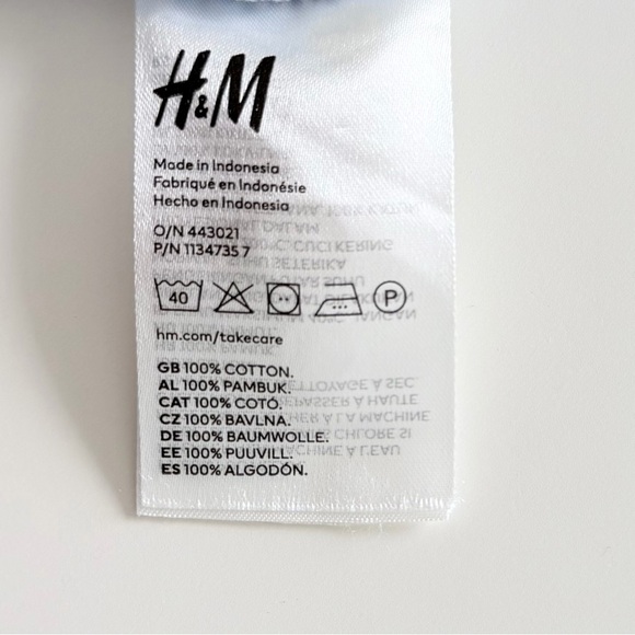 H&M Divided Blue Stripe Shirt and Shorts Set XXS Matching Co-Ord - Picture 9 of 16